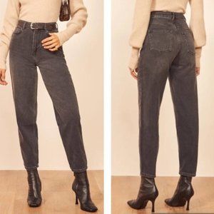 Bnwt Reformation Jeans Kris Relaxed Curve Jean Size 25 Black Wash Seattle